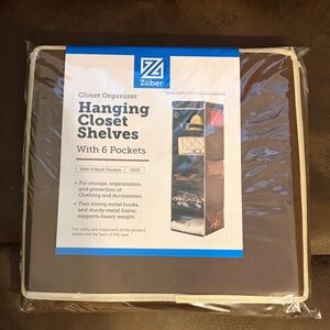 Java Hanging Closet Organizer with 6 Pockets